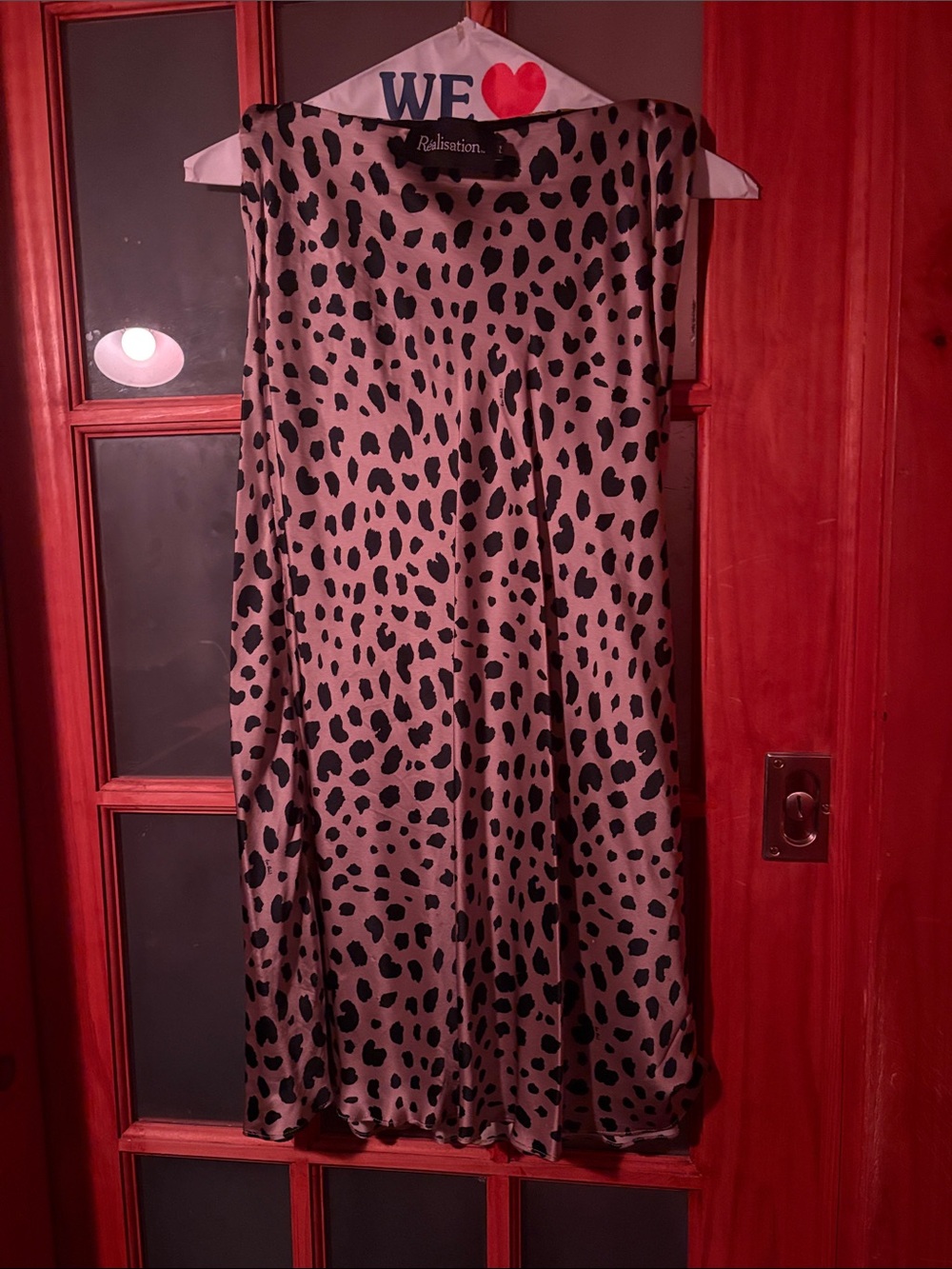 Réalisation Par Leopard Print Silk Skirt